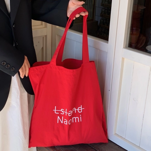 Borsa A Tracolla In Nylon Grande Capacità Stile Coreano Semplice Stampa Lettere Borsa Tote Da Donna