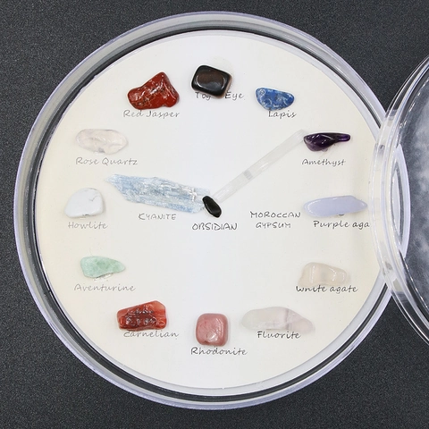 Natürliche Kristall Agat Mineral Specimen Kollektion Mehrere Sorten Desktop Stein Dekor Für Geologie Bildung Büro