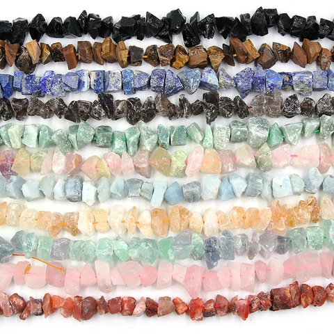 Perle Di Chips Di Pietre Preziose Naturali Cristallo Grezzo Irregolare Perforato DIY Produzione Gioielli Ametista Citrino