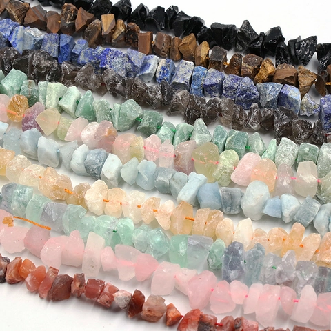 Perle Di Chips Di Pietre Preziose Naturali Cristallo Grezzo Irregolare Perforato DIY Produzione Gioielli Ametista Citrino
