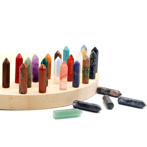 Punta di Cristallo Naturale Esagonale Pietra Curativa Reiki Obelisco Ametista Quarzo Rosa Occhio di Tigre Agata per Decorazioni Casa Gioielli DIY