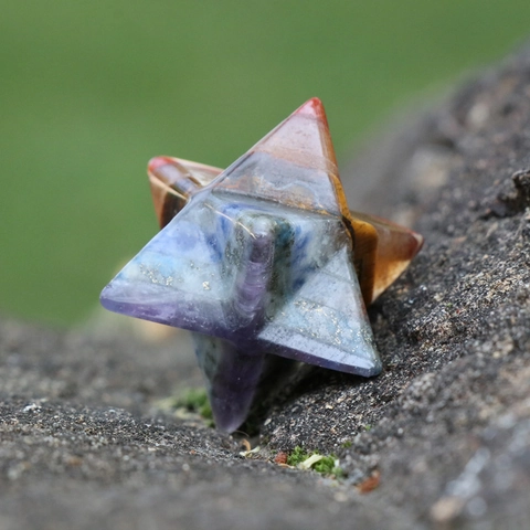 Stella Di Merkaba Ornamento In Pietra Di Cristallo Naturale Energia Di Guarigione Chakra Gemma Spliced Decorazione Per Ufficio