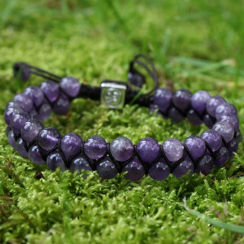 Bracciale In Pietra Naturale 7 Chakra Intrecciato A Mano Regolabile Yoga Energia Guarigione Gemma Perla Om