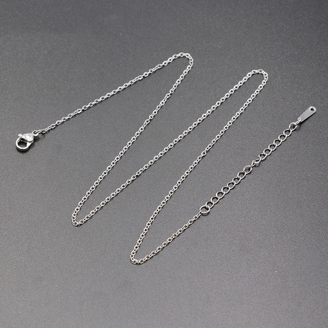 Collana Catena Minimalista Con Chiusura A Moschettone E Catena Di Estensione Accessorio Gioielli Fai Da Te Ferro Rame
