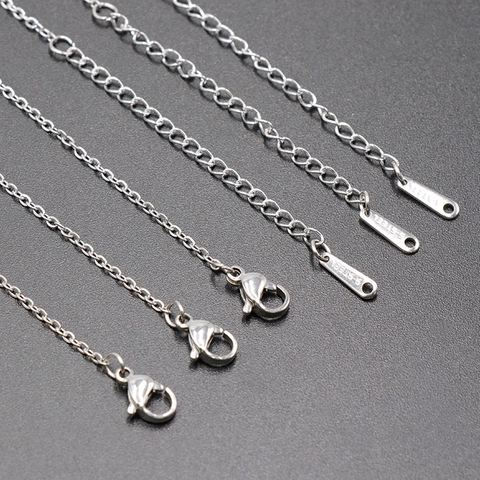 Collana Catena Minimalista Con Chiusura A Moschettone E Catena Di Estensione Accessorio Gioielli Fai Da Te Ferro Rame