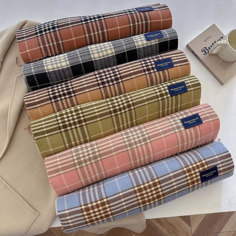 Damen Kariert Quasten Schal Winter Warm Dick Kaschmir Imitat Schal Weich Groß Gitter Wickelschal Für Damen Mode Accessoire