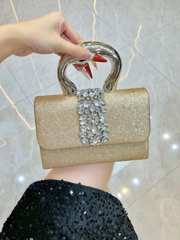 Sequin Glitzer Abendtasche Mit Strass Dekor Metall Schwan Griff Für Damen Hochzeit Party Luxus Clutch Handtasche