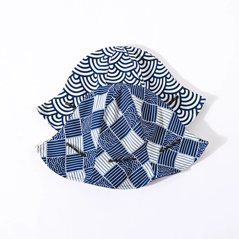 Japanese Style Reversible Bucket Hat For Women Men Sun Protection Foldable Drawstring Hat Transforms Into Crossbody Bag Outdoor Travel Fisherman Hat