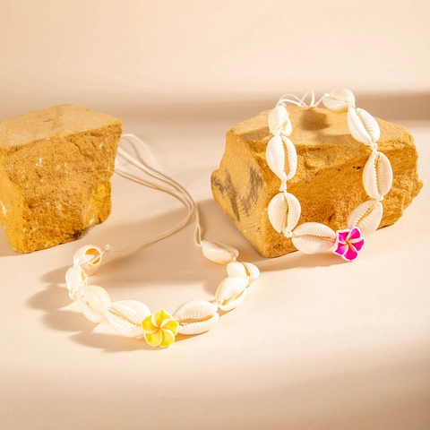 Tobillera de Concha Bohemia para Mujer Hecha a Mano con Cuentas Joyas de Playa Estrella de Mar Tortuga Colgante