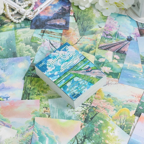 Papier Mémo À Thème Saisons Vintage Illustration Aquarelle Matériau Non Adhésif Pour Le Scrapbooking Et Le Journal DIY