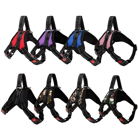 No Pull Hundegeschirr Reflektierend Oxford Nylon Weste Mit Griff Für Große Mittlere Hunde Verstellbar Atmungsaktiv