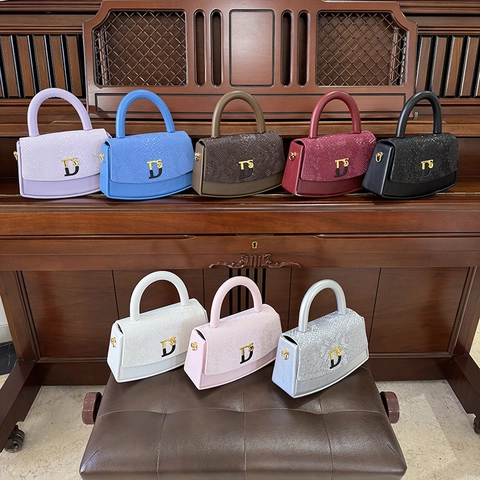 Bolso de Mano de PU con Patrón de Serpiente Decoración de Metal D Bolso Bandolera de Caja Mujer Mini Bolso de Hombro Elegante Cuadrado