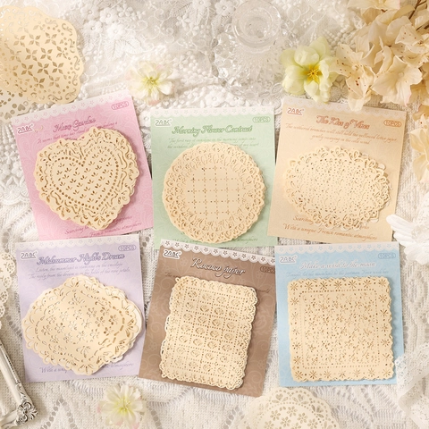 Vintage Rokoko Französischer Stil Hohlspitze Dekorationspapier Für Scrapbooking DIY Handwerk Material Blumenrand Deckchen