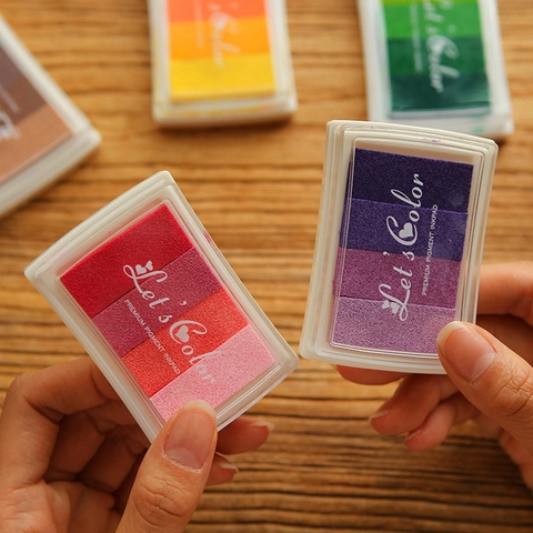 Tampon Encreur Dégradé Pour Bricolage Scrapbooking Estampage Artisanat Pigment Encre Pad Peinture Au Doigt Papeterie