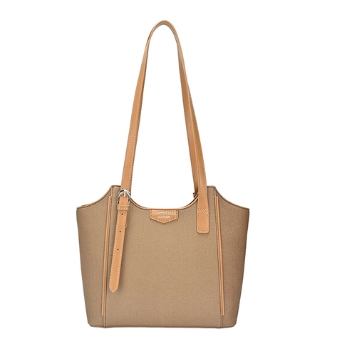 Women Large Capacity PU Leather Retro Tote Bag Fashion Minimalist Shoulder Bag For Commuting Travel Work Lady Handbag