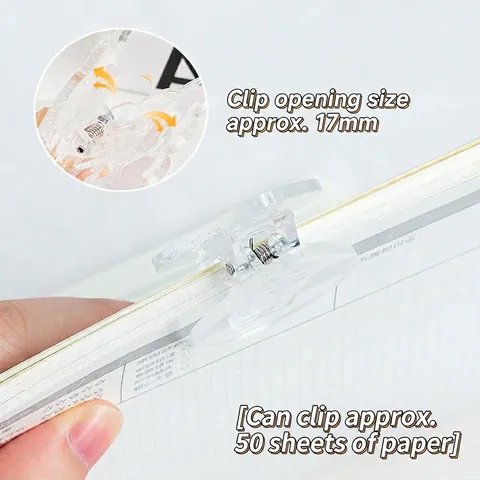 Clips de Papelería Transparentes DIY Clips Adhesivos de Acrílico para Scrapbooking Decoración Goo Card Oficina Escuela