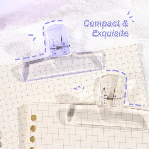Mollette Per Rilegatura In Acrilico Trasparente Mollette Per Carta Macaron Colorate Per Ufficio Scuola Cancelleria Organizer Da Scrivania Minimalista
