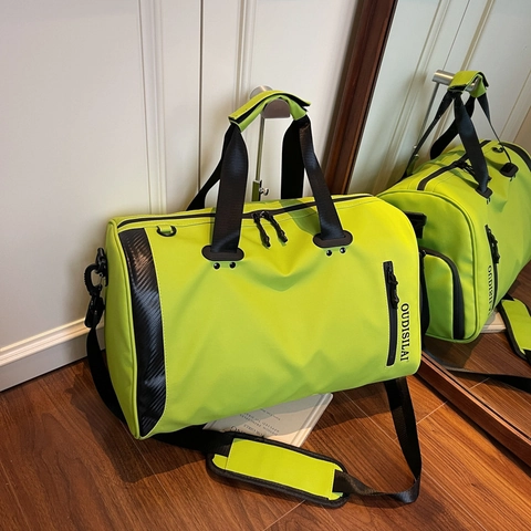 Bolsa de Viaje de Gran Capacidad para Mujer Hombre Bolsa de Deporte Fitness Con Compartimento para Zapatos Separación Seco Húmedo Impermeable