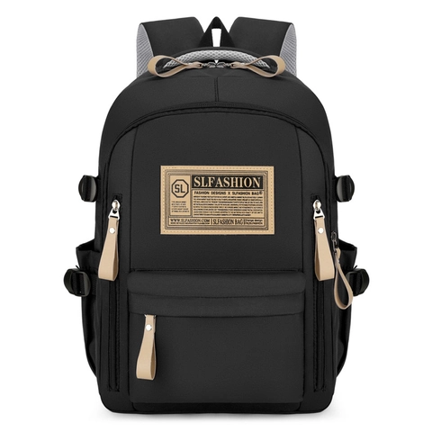 Zaino in Tessuto Oxford Minimalista Per Uomo Donna Grande Capacità Borsa Per Laptop Viaggio Scuola Resistente all'Acqua