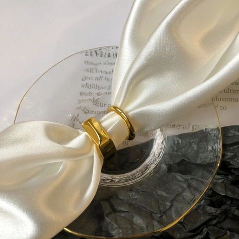 Anelli Geometrici Minimalisti Da Donna Vintage Acciaio Inossidabile Placcato Oro 18k Fascia Rettangolare E Rotonda Chic