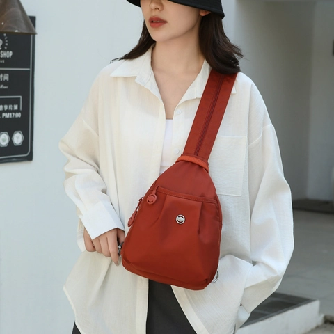 Mini Zaino Donna Nylon Tasche Multiple Antifurto Borsa Da Petto Moda Casual Leggero Versatile Zainetto Da Giorno