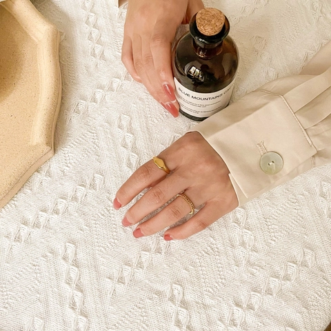 Herzförmiger Siegelring Edelstahl Vergoldet Hohl Minimalistisch Stapelbar Eleganter Fingerschmuck Für Damen