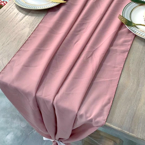 Chiffon Tafelloper Transparant Romantisch Elegant Zacht Bruiloft Feest Banket Decor Met Lint