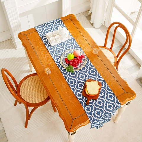 Runner Da Tavola Minimalista Moderno Tessuto Jacquard Geometrico Con Nappe Per Credenza Sala Da Pranzo Arredamento Nordico