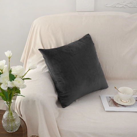 Holländischer Samt Kissenbezug Einfarbig Gesteppt Dekokissenbezug Für Sofa Schlafzimmer Zuhause Dekorativ Quadratisch Kissenhülle