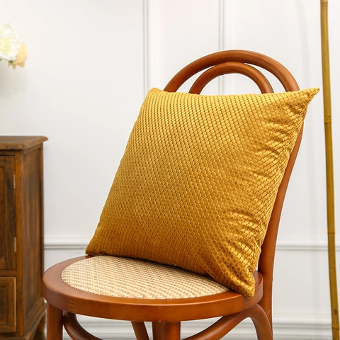 Decoratieve Kussenhoes Van Hollands Fluweel Getextureerde Effen Kleur Kussensloop Voor Bank Woonkamer Modern Interieur