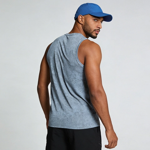 Herren Schnelltrocknendes Sport Tank Top Marmor Druck Atmungsaktives Ärmelloses Top Für Fitnessstudio Laufen Mesh Weste Sportbekleidung