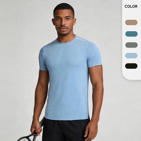 Damen Schnelltrocknendes Sport T-Shirt Reflektierendes Laufen Training Kurzarm Tee 90 Prozent Polyester 10 Prozent Elasthan Fitness Top