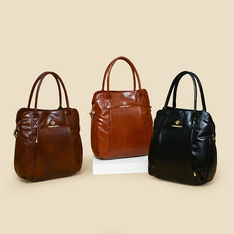 Borsa Tote Grande Capacità Donna Pelle PU Lucida Borsa A Mano Retrò Spalla Tracolla Versatile Con Hardware Dorato