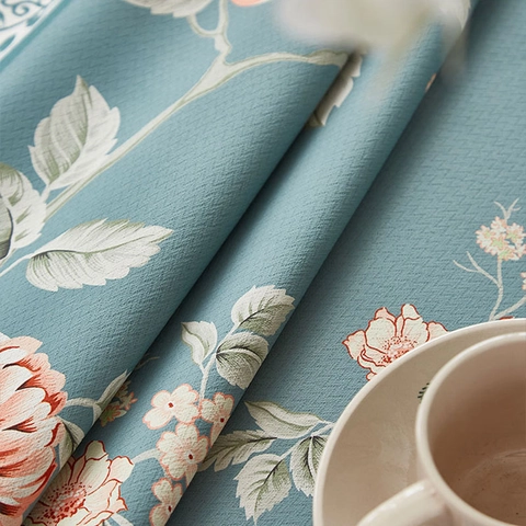 Vintage Bloemen Polyester Tafelkleed Waterdicht Oliebestendig Verdikte Stof Tafelkleed Voor Eetkamer Banket Home Decor