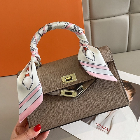 Equestrian Print Skinny Scarf Satin Feeling Twilly Hair Band Bag Handle Ribbon Headband For Women Necktie