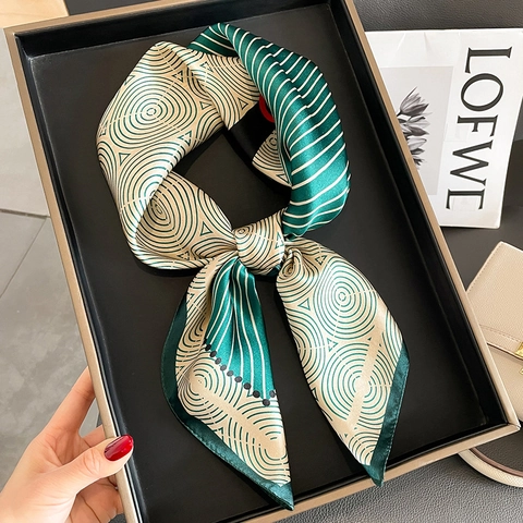 Retro Horse Print Mulberry Satin Square Scarf Patterned Elegant Vintage Neck Scarf For Women Luxury Fashion Accessory