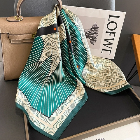 Retro Horse Print Mulberry Satin Square Scarf Patterned Elegant Vintage Neck Scarf For Women Luxury Fashion Accessory