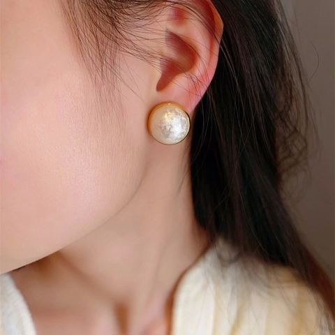 Französische Retro Barock Künstliche Perlenstecker Mit Kupferohrstecker Leichter Luxus Wassertropfenform Elegant Für Frauen