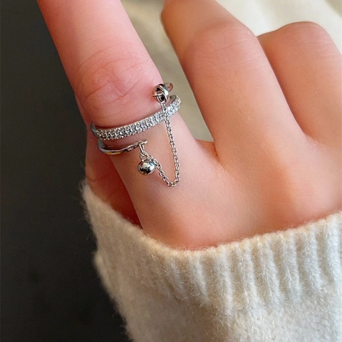 Copper Twisted Adjustable Ring For Women Gold Silver Plated Geometric Irregular Open Finger Ring Fashion Jewelry