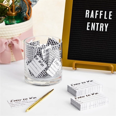Raffle Tickets Enter To Win Entry Cards Business Promotion Contest Lucky Draw Contact Information Form Activity Supplies