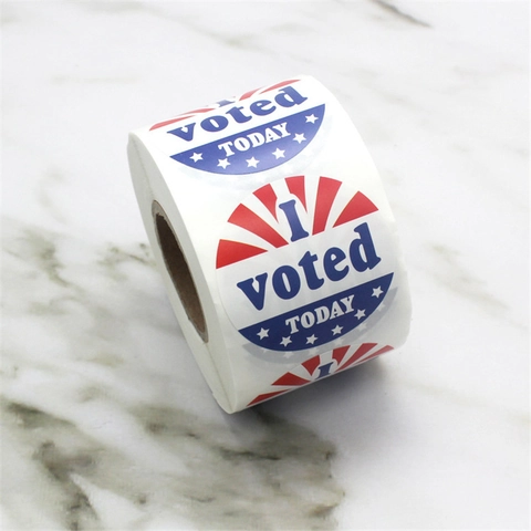 Adesivi I Voted Today Rotondi Adesivi Patriottici In Rotolo Per Il Giorno Delle Elezioni Commemorazione Voto USA