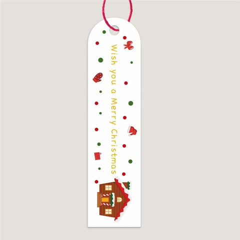 Etichette Regalo Di Natale Etichette Appese In Carta Con Corda Di Iuta Per Decorazione Imballaggio Festivo Motivi Babbo Natale