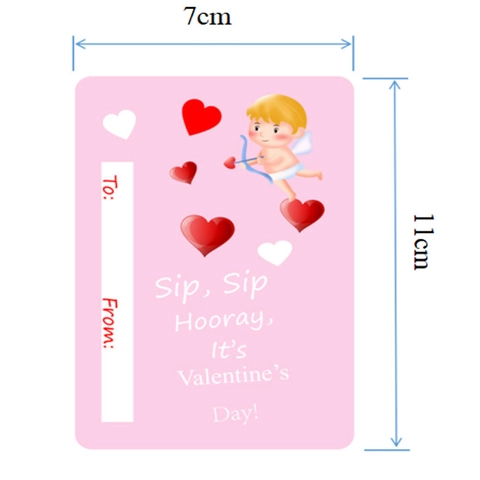 Biglietti Regalo Per San Valentino Rosa Design Cupido Cuore Etichette In Carta Patinata Per Regali Di Festa