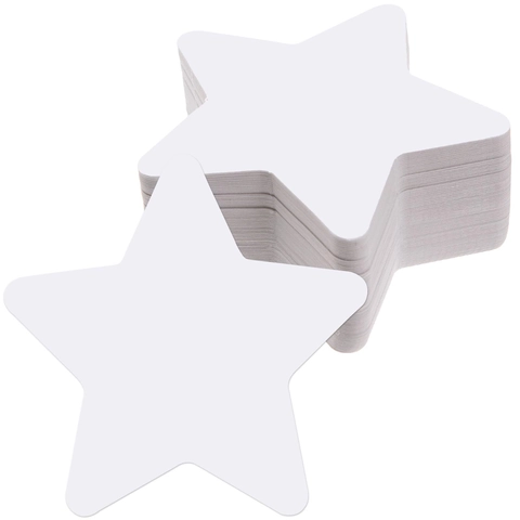 Star Shape Cardstock Cutouts Smooth Writing Blank Paper Stars For Classroom Bulletin Board Decorations DIY Crafts Party