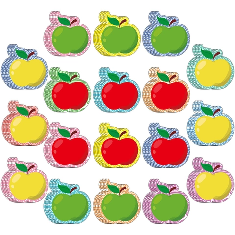 Apple Shaped Bulletin Board Decorations Classroom Paper Cutouts Multicolored Teacher Supplies School Office Wall Decor