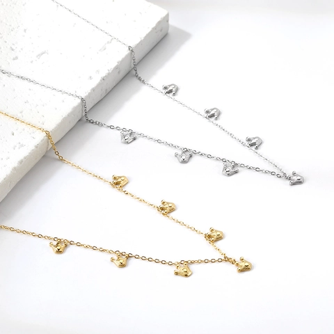 Kronen Anhänger Halskette Edelstahl 18K Vergoldet Emaille Zirkon Zierliche Schlüsselbeinkette Schmuck Für Frauen Elegantes Geschenk