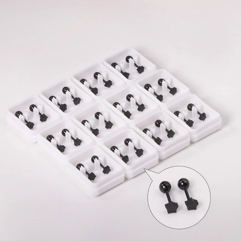 Geometric Stainless Steel Stud Earrings Rose Gold Black Plated Heart Star Twist Screw Back Antiallergic Piercing Jewelry