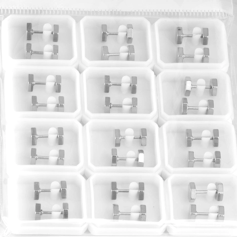 Edelstahl Sechskantmutter Ohrstecker Minimalistisch Industrie Punk Allergikerfreundlich Schraubverschluss Schmuck Herren Damen