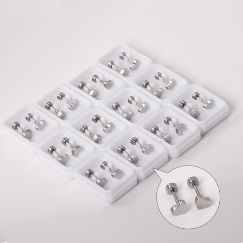 Heart Stud Earrings Stainless Steel Hypoallergenic Screw Back Polished Simple Minimalist Jewelry For Women