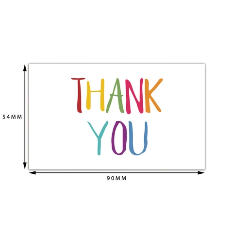Kraft Paper Thank You Cards Greeting Postcards Blank Writeable Small Business Packaging Gift Decorative Cards